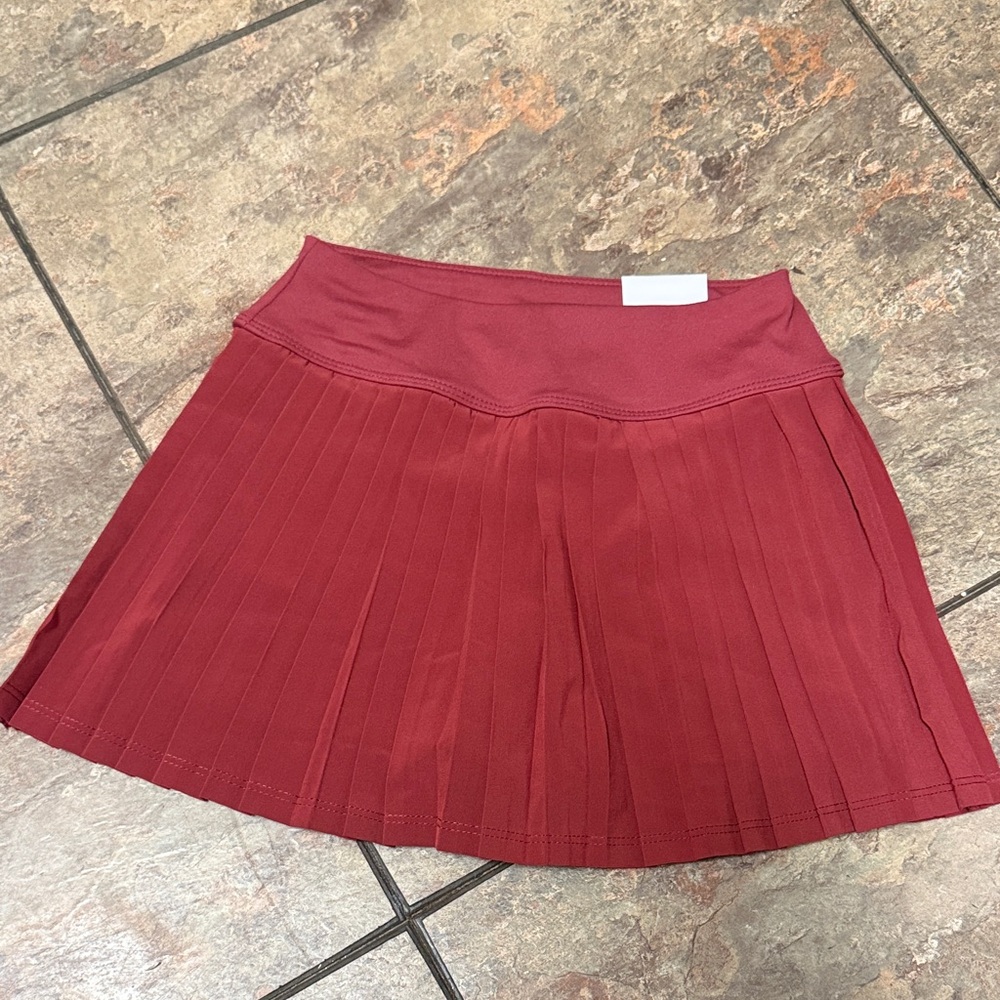 Jumping Beans Maroon Pleated Skirt
